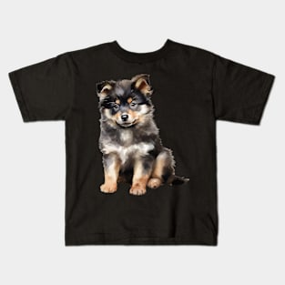 Puppy Finnish Lapphund Kids T-Shirt